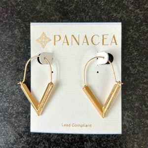 Panacea gold earrings
